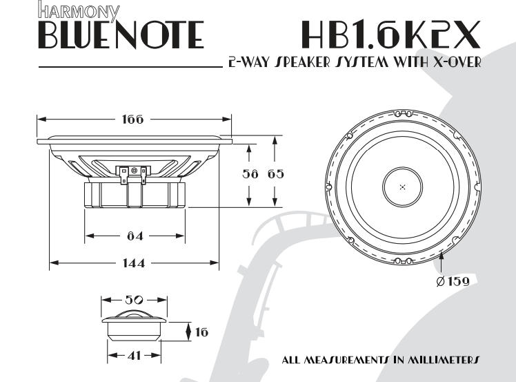 Avtozvočniki ESB Harmony HB1.6K2X